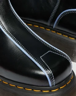 Buzz Hi Gloss Leder Stiefel in Schwarz