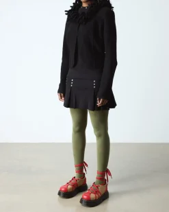 BUZZ LEDER BALLERINAS in Rot