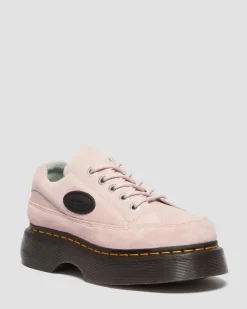 Buzz 5-Ösen Leder Schuhe in Puderrosa