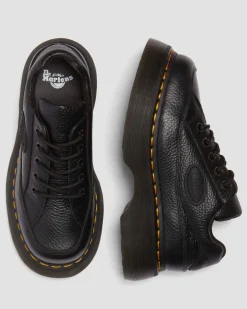 Buzz 5-Ösen Milled Nappa Leder Schuhe in Schwarz