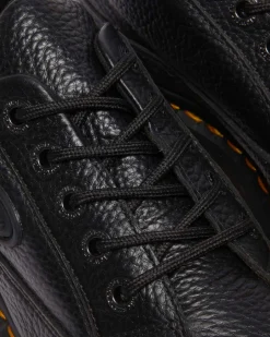 Buzz 5-Ösen Milled Nappa Leder Schuhe in Schwarz