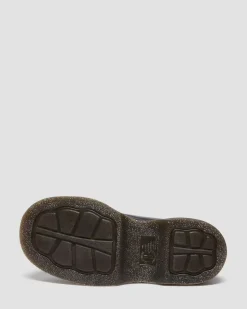 Buzz 5-Ösen Milled Nappa Leder Schuhe in Schwarz
