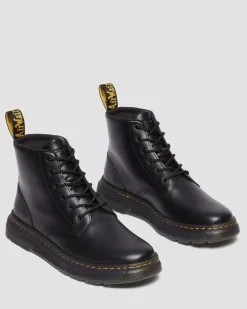 Crewson Chukka Leder Schnürstiefel in Black