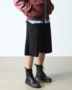 Crewson Leder Schnürstiefel in Black