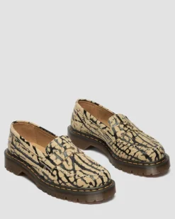 Delapre Wildleder Loafer in Teak Braun & Schwarz