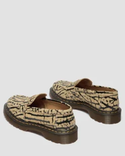 Delapre Wildleder Loafer in Teak Braun & Schwarz