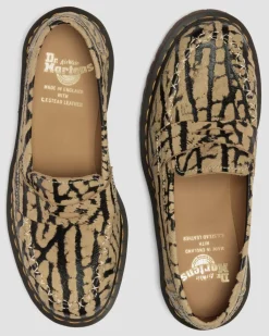 Delapre Wildleder Loafer in Teak Braun & Schwarz
