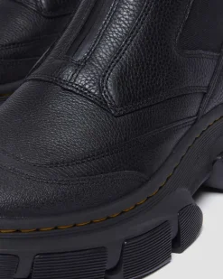 Dmxl Zip Leder Chelsea Boots in Schwarz