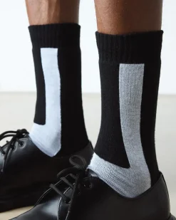 Double Doc Bio Baumwollsocken in Kohle