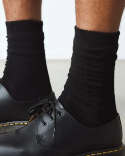 Double Doc Bio Baumwollsocken in Schwarz