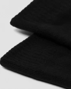 Double Doc Bio Baumwollsocken in Schwarz