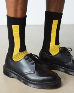 Double Doc Bio Baumwollsocken in Schwarz