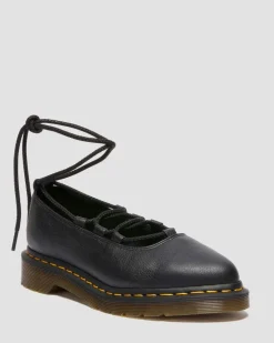 Elphie Ii Virginia Leder Ballerinas in Schwarz
