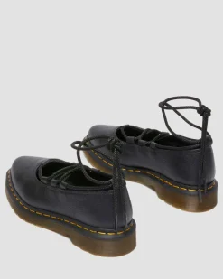 Elphie Ii Virginia Leder Ballerinas in Schwarz
