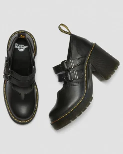 Eviee Sendal Leder Mary Jane Absatzschuhe in Schwarz