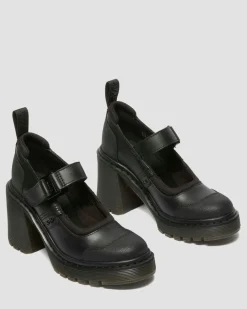 Eviee Tech Strap Mary Jane Absatzschuhe in Schwarz