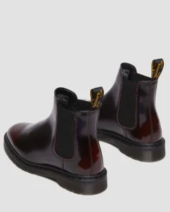 Graeme Arcadia Leder Chelsea Boots in Cherry Red