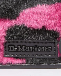 Hair-On Cow Print Umhängetasche 18cm in Thrift Pink