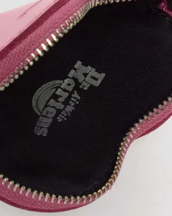 Herzförmige Schlüsselanhänger Ledertasche in Dms Pink