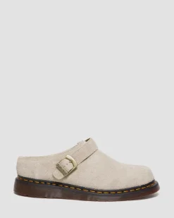 Isham Faux Shearling Lined Wildleder Mules in Vintage Taupe