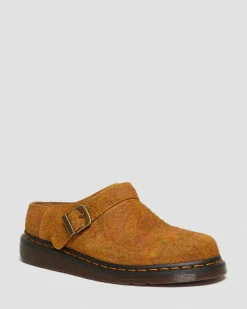 Isham Marbled Wildleder Slingback Mules in Brown