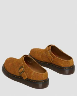 Isham Marbled Wildleder Slingback Mules in Brown