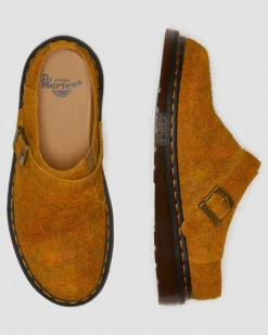 Isham Marbled Wildleder Slingback Mules in Brown