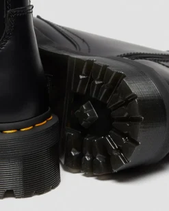 JADON GLATTLEDER PLATEAUSTIEFEL in Schwarz
