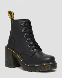 Jesy Sendal Leder mit Absatz in Schwarz
