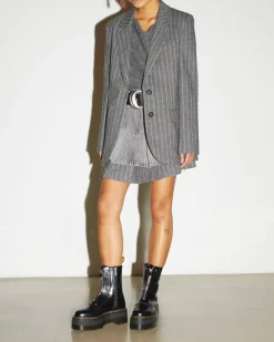 Jetta Hi Max Buttero Leder Plateau Stiefel in Schwarz