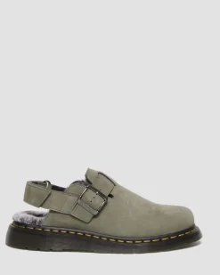 Jorge II Faux Fur Gefütterte Mules in Nickel Grey