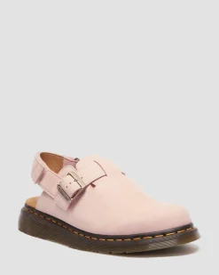 Jorge Ii Nubuck Leder Mules in Puderrosa