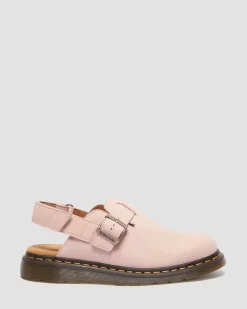 Jorge Ii Nubuck Leder Mules in Puderrosa