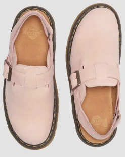 Jorge Ii Nubuck Leder Mules in Puderrosa