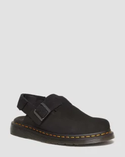 Jorge II Wildleder Mules in Schwarz