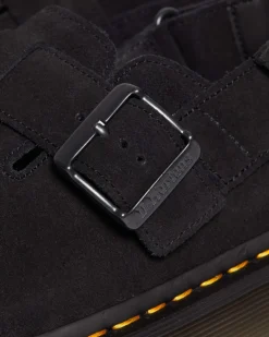 Jorge II Wildleder Mules in Schwarz
