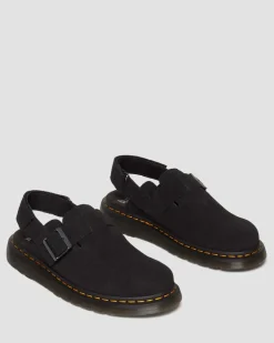 Jorge II Wildleder Mules in Schwarz