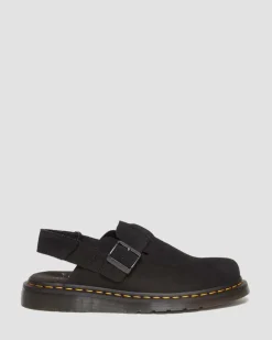 Jorge II Wildleder Mules in Schwarz