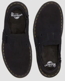 Jorge II Wildleder Mules in Schwarz