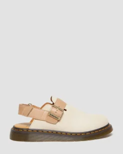 Jorge II Wildleder Slingback Mules in Pergament-beige