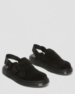 Jorge Made In England Wildleder Mules in Schwarz