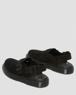 Jorge Made In England Wildleder Mules in Schwarz
