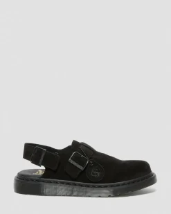 Jorge Made In England Wildleder Mules in Schwarz