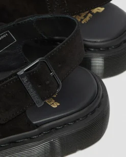 Jorge Made In England Wildleder Mules in Schwarz
