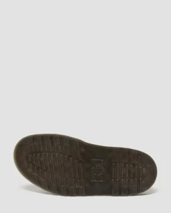 Josef Leder Buckle Slide Sandalen in Schwarz