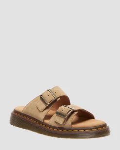Josef Wildleder Slide Sandalen in Tan