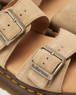 Josef Wildleder Slide Sandalen in Tan