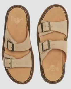 Josef Wildleder Slide Sandalen in Tan