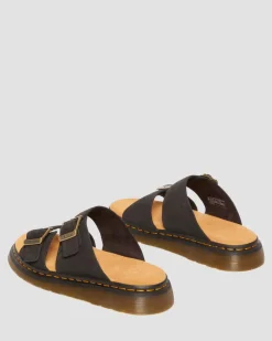 Josef Wildleder Slide Sandalen in Schwarz