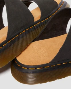 Josef Wildleder Slide Sandalen in Schwarz